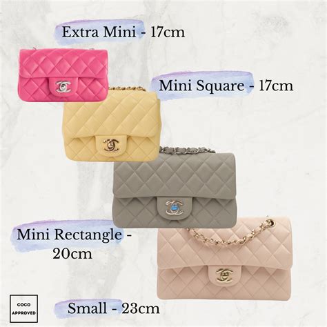 chanel classic flap bag sizes and prices 2018|chanel bag size chart.